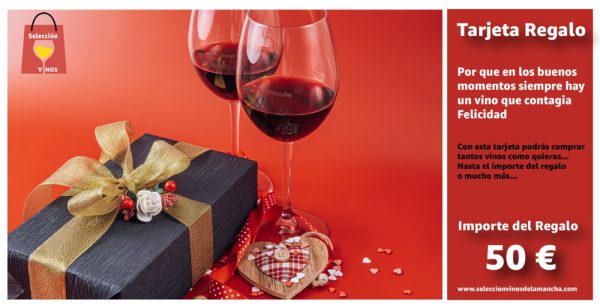 Tarjetas Regalo Con Selección De Vinos De La Mancha De 50€ Tarjetas Regalo Con Selección De Vinos De La Mancha De 50€